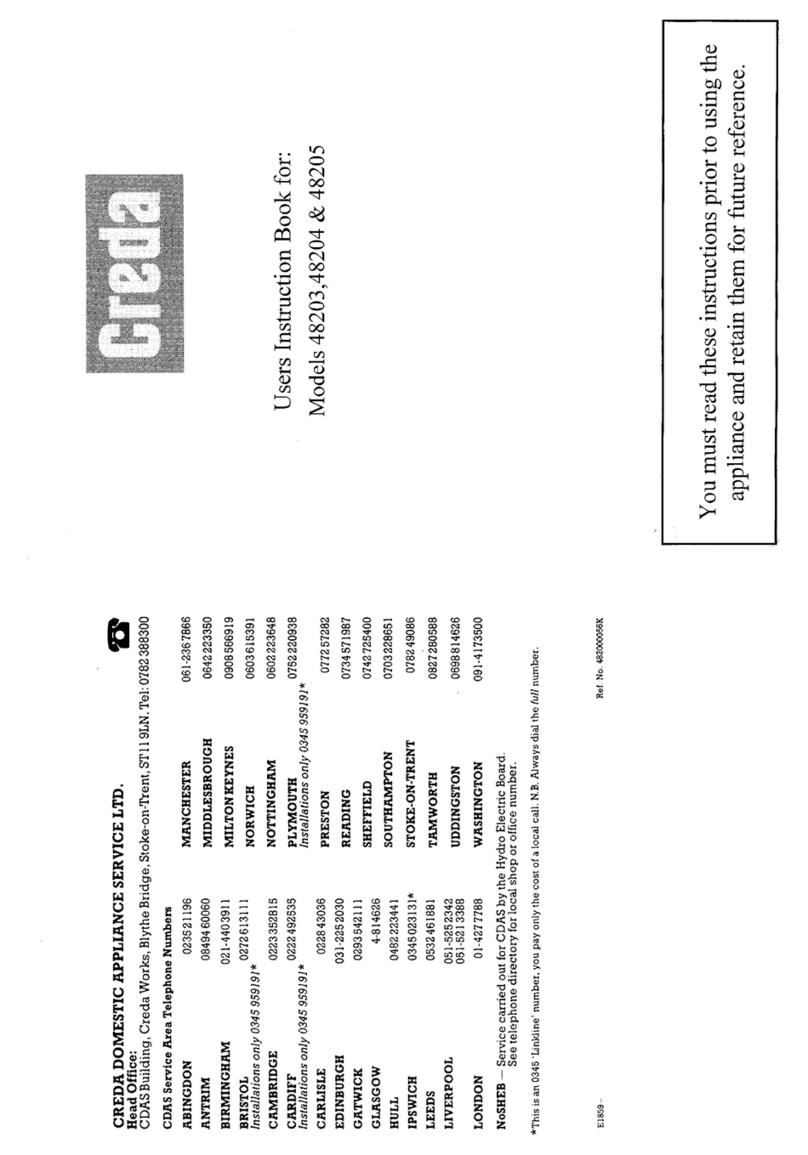 Creda HB48205 User manual