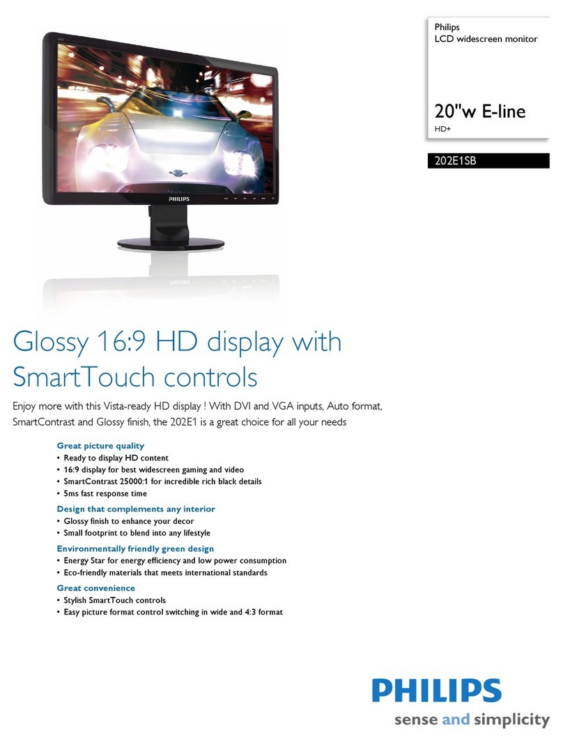 Philips 202E1SB User manual