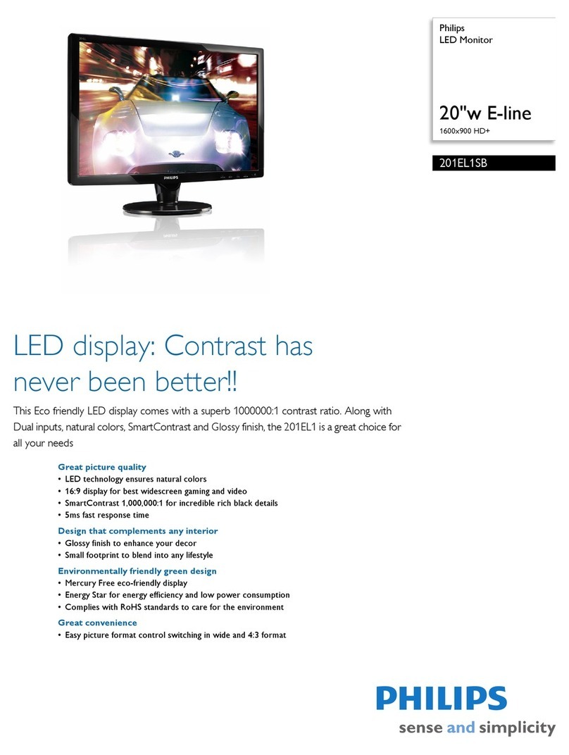 Philips 201EL1SB Specifications