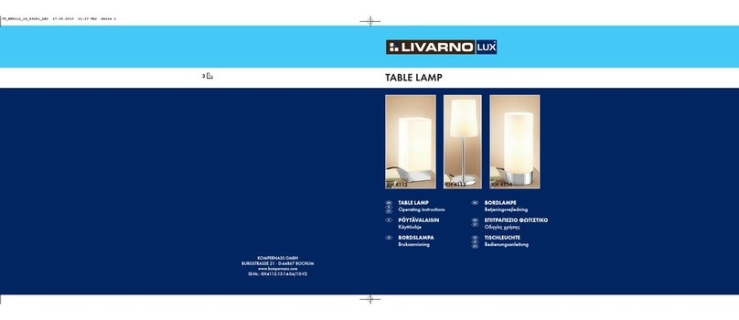 LIVARNO KH 4112-4114 TABLE LAMP User manual