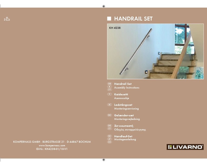 LIVARNO KH 4238 HANDRAIL SET Assembly instructions