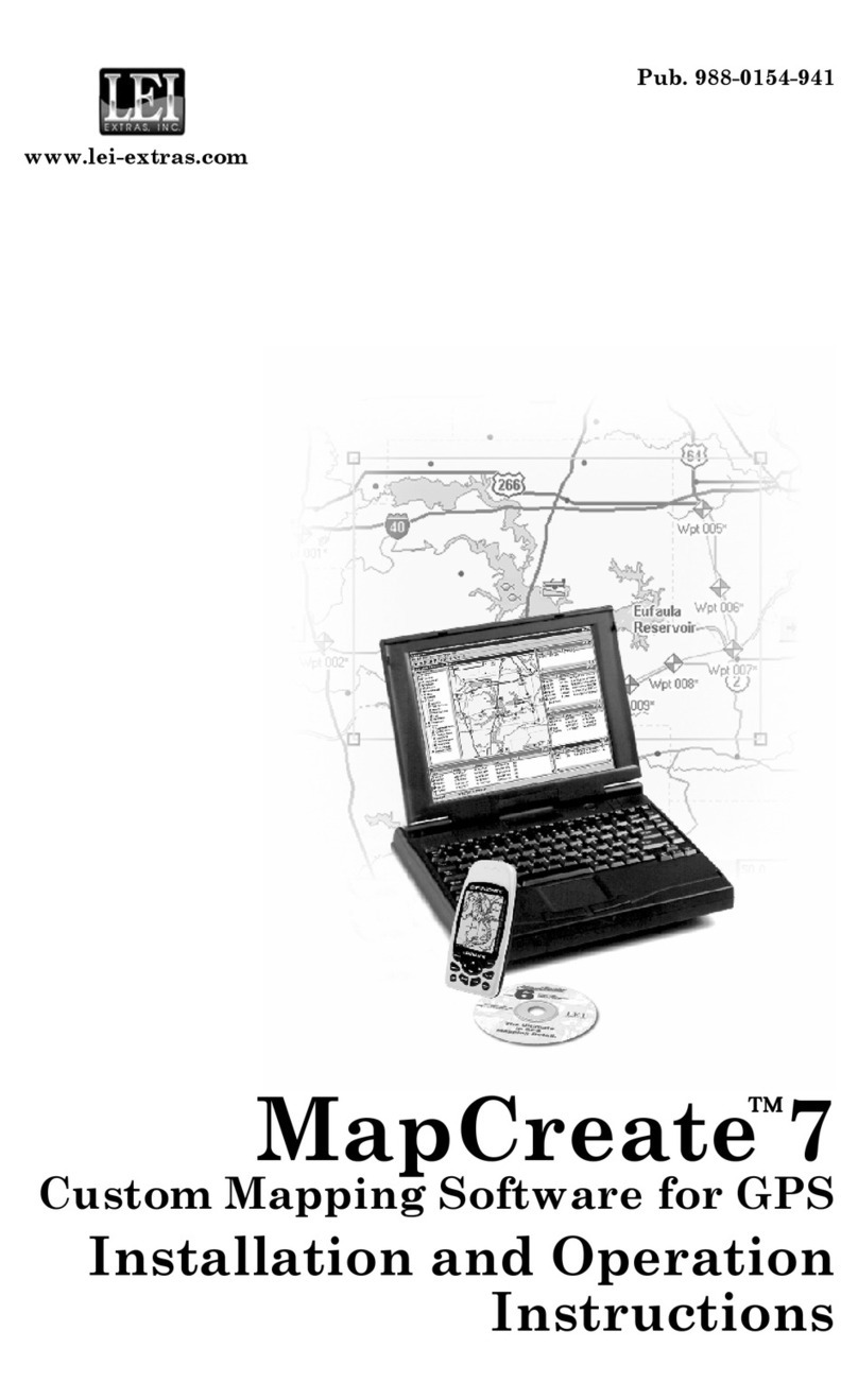LEI accessories MAPCREATE 7 - ADDENDUM User manual