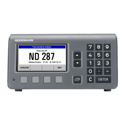 HEIDENHAIN ND 287 - 8-2010 User manual HEIDENHAIN ND 287 - 8-2010 User manual