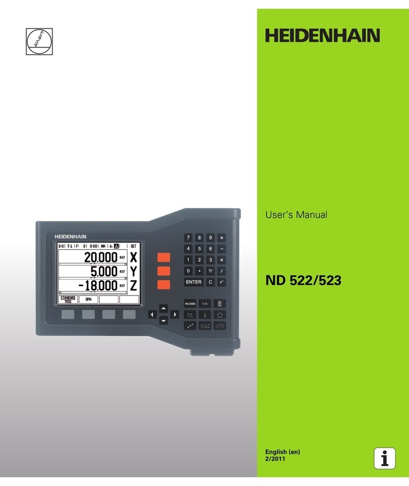 HEIDENHAIN ND 522 - 2-2011 user manual