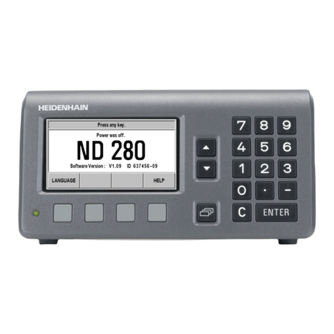 HEIDENHAIN ND 280 -  GUIDE User manual