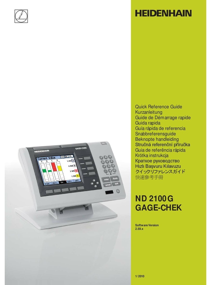 HEIDENHAIN ND 2100G - V2.59.0 User manual HEIDENHAIN ND 2100G - V2.59.0 User manual