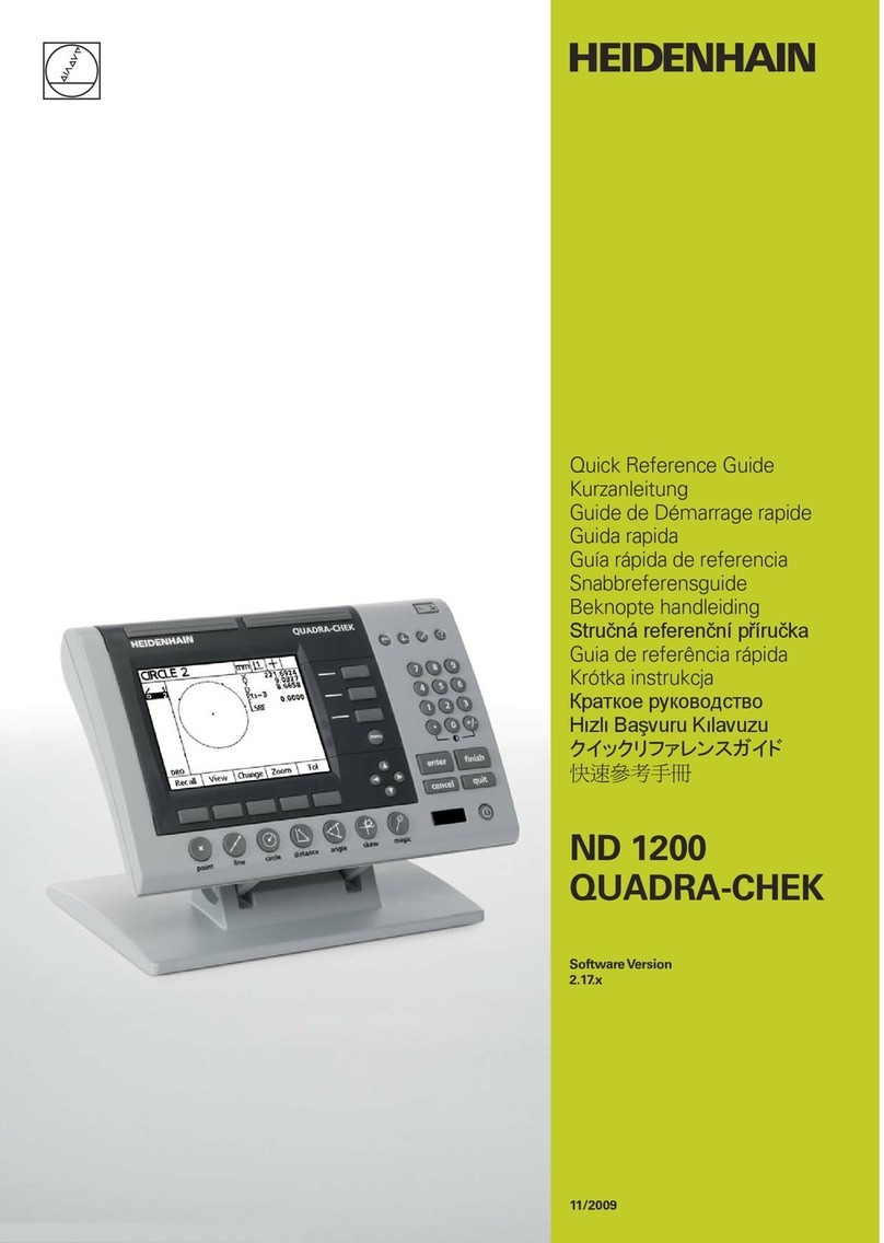 HEIDENHAIN ND 1200 - V2.17  GUIDE Quick reference guide