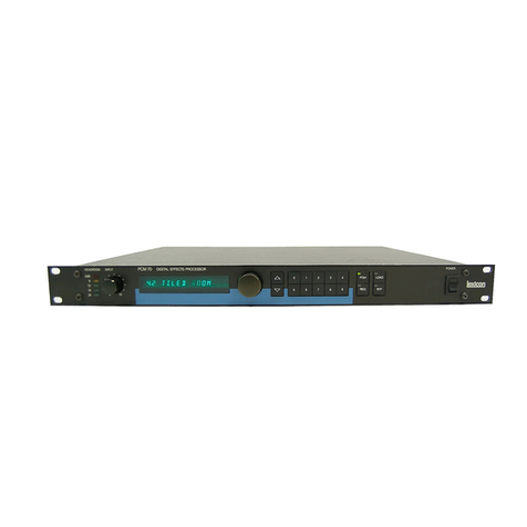Lexicon PCM 70 User manual