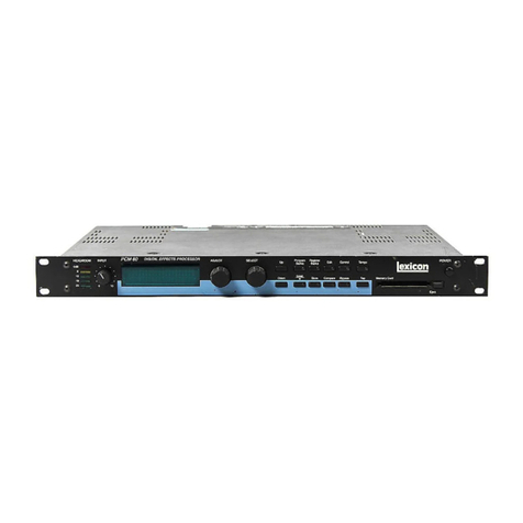 Lexicon PCM 80 - REV 1 User manual
