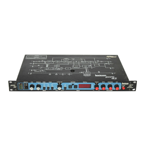 Lexicon PCM 42 User manual