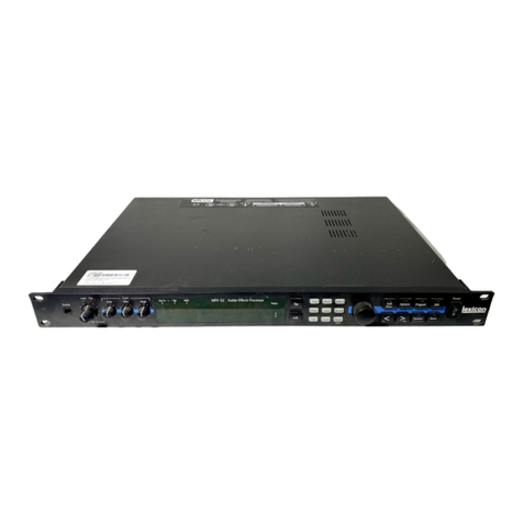 Lexicon MPX G2 User manual