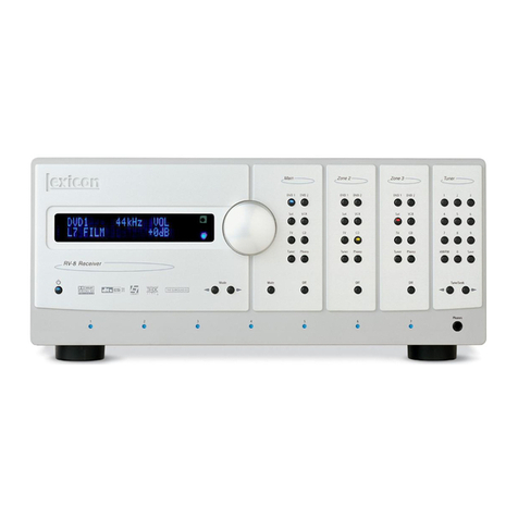 Lexicon RV-8 V1.10 - SERIAL COMMUNICATIONS PROTOCOL DEFINITION REV... User manual