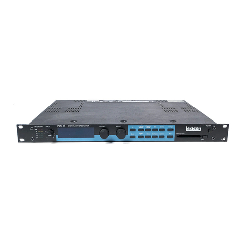 Lexicon PCM 91 User manual