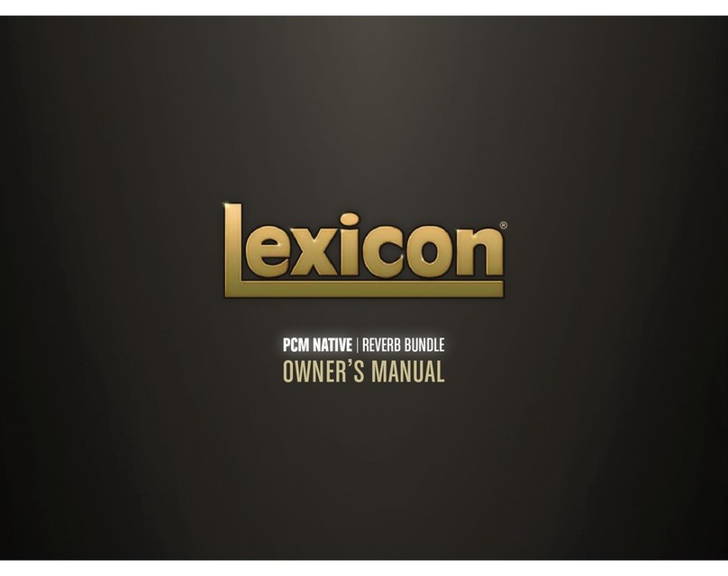 Lexicon PCM NATIVE User manual