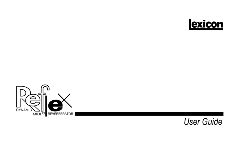Lexicon REFLEX - User manual