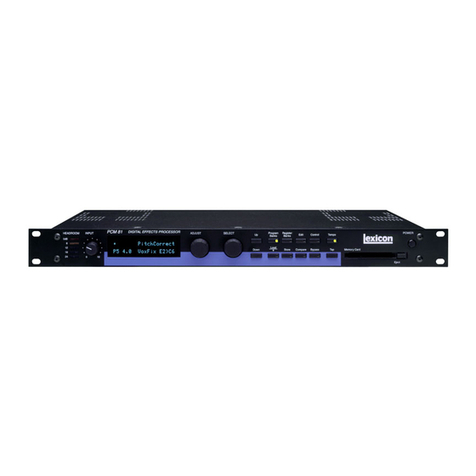Lexicon PCM 81 - REV 2 User manual