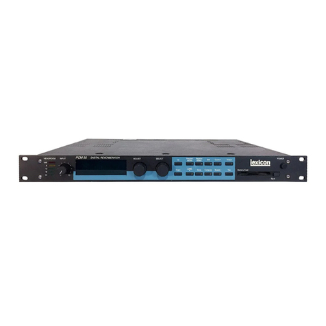 Lexicon PCM 90 - REV 1 user guide