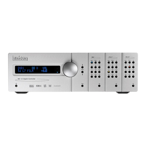 Lexicon MC-12 EQ - REV 1 User manual