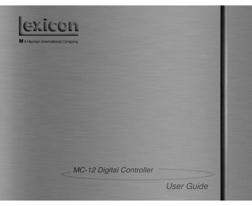 Lexicon MC-12 - REV 1 user guide