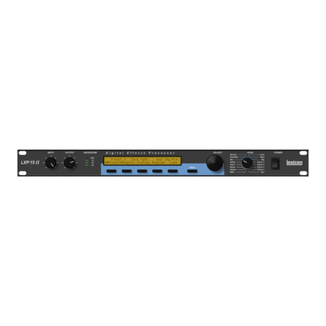 Lexicon LXP-15-II User manual