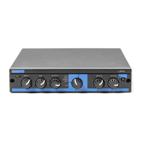 Lexicon LXP-5 - REV 1 owner's manual