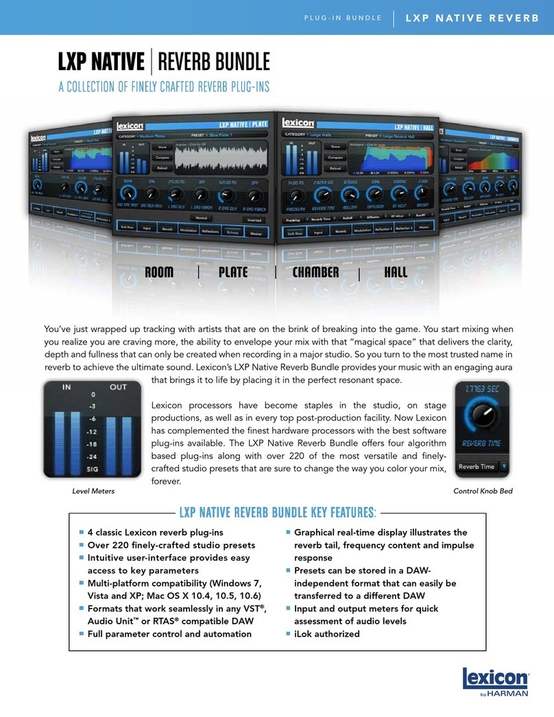 Lexicon LXP NATIVE - User manual