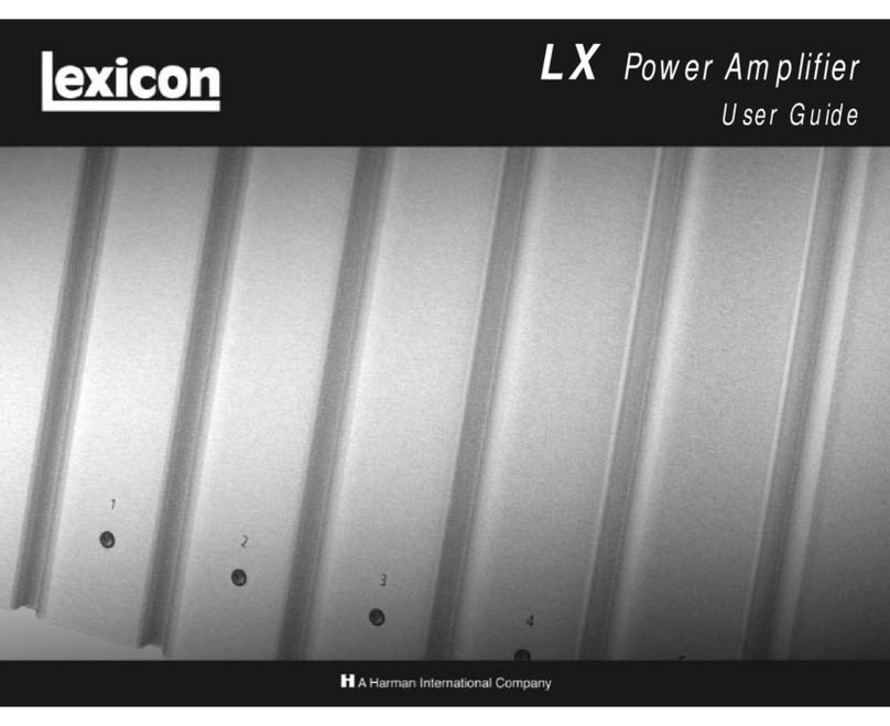 Lexicon LX - REV 3 User manual