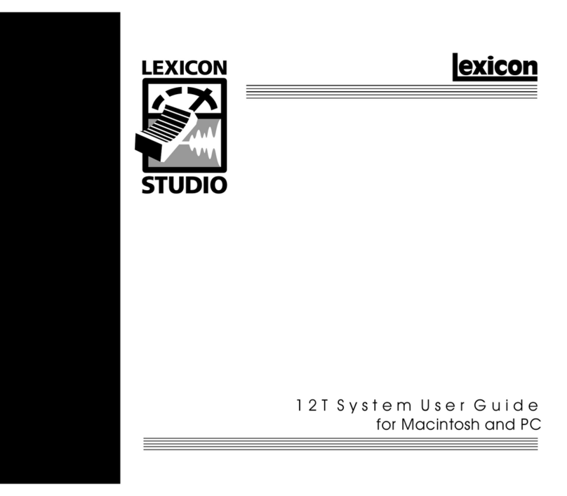 Lexicon LDI 12T - REV 1 User manual