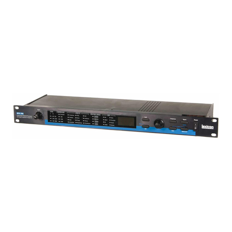 Lexicon MPX 200 - REV 1 User manual