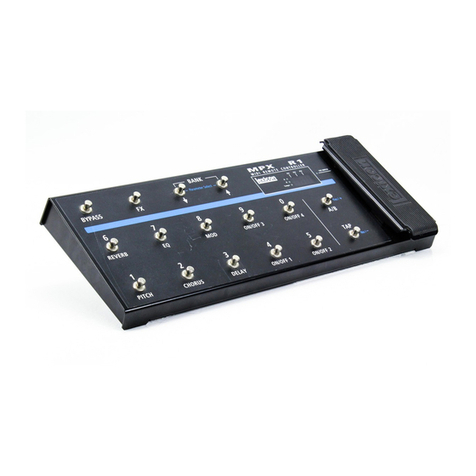 Lexicon MPX 1 V1.10 - MIDI IMPLEMENTATION DETAILS User manual