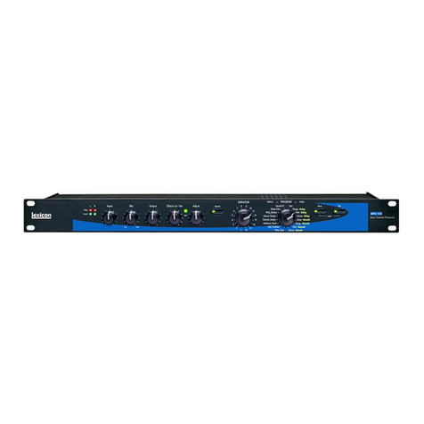 Lexicon MPX 100 Technical manual