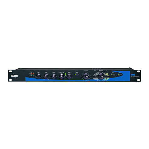 Lexicon MPX 110 - REV 1 manual
