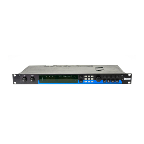 Lexicon MPX 1 - REV 1 User manual