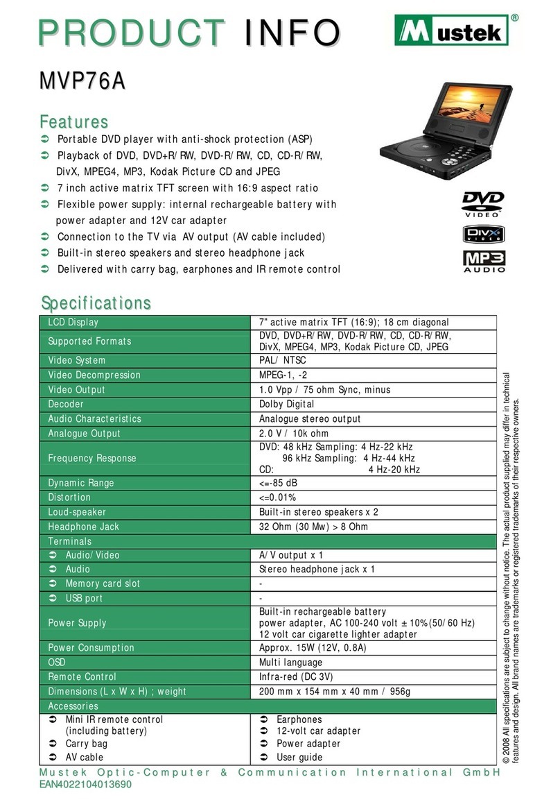 Mustek MVP76A user guide