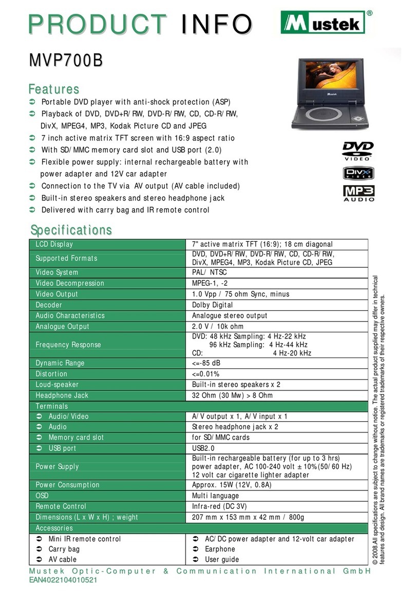 Mustek MVP700B user guide