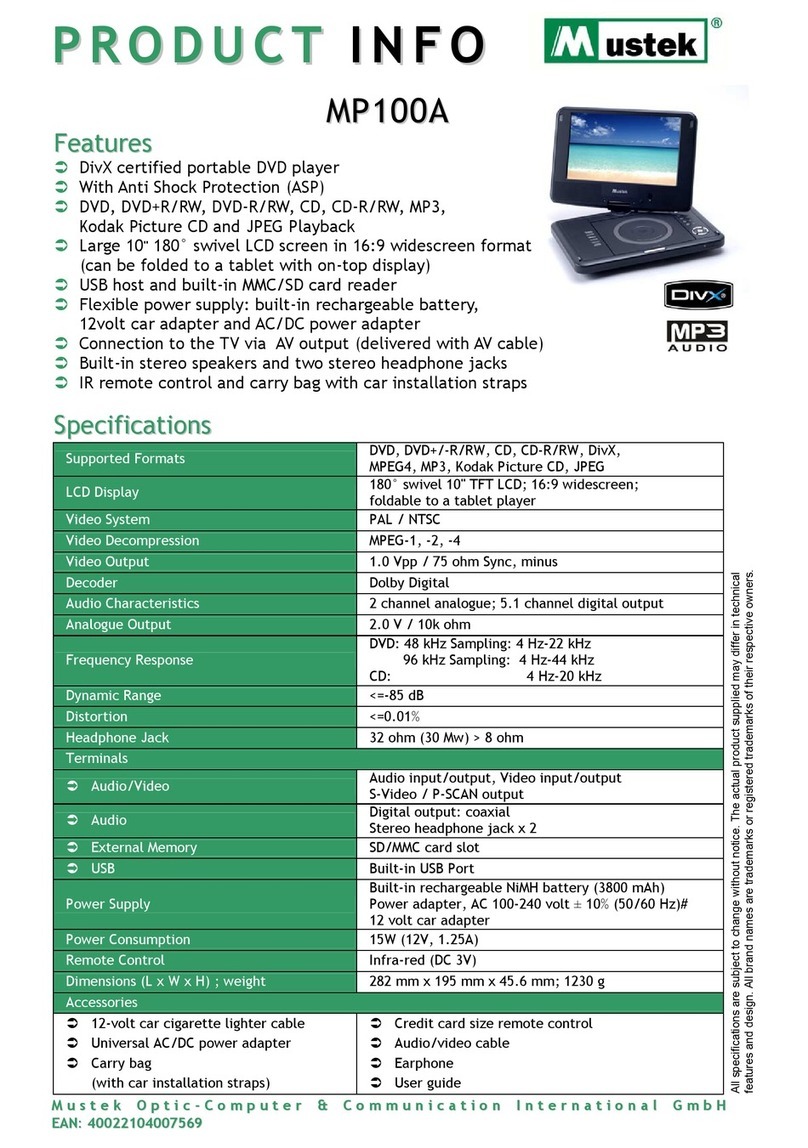 Mustek MP100A user guide