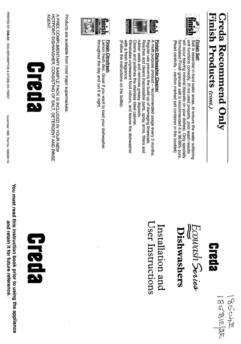 Creda HB18531E Installation and user instructions