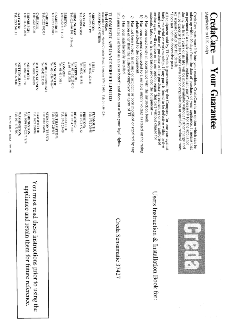 Creda HB37427 Product guide