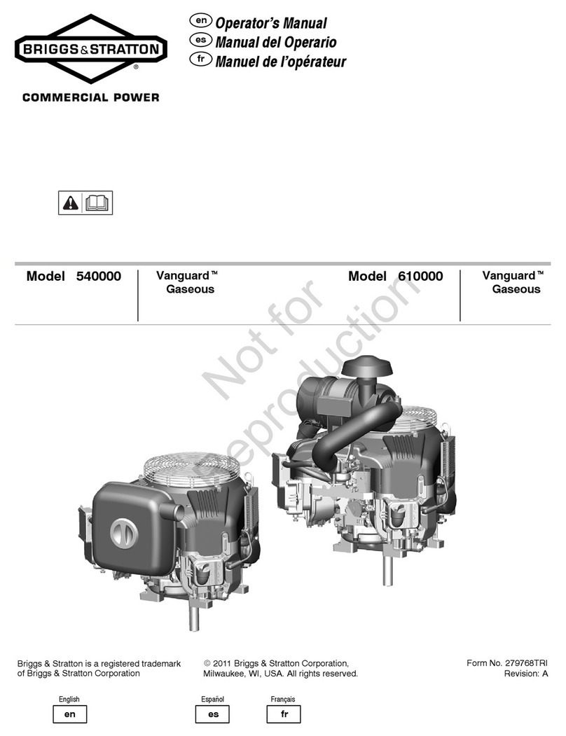 Briggs & Stratton Vanguard 540000 Series User manual
