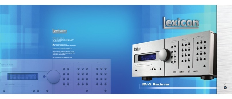 Lexicon RV-5 User manual