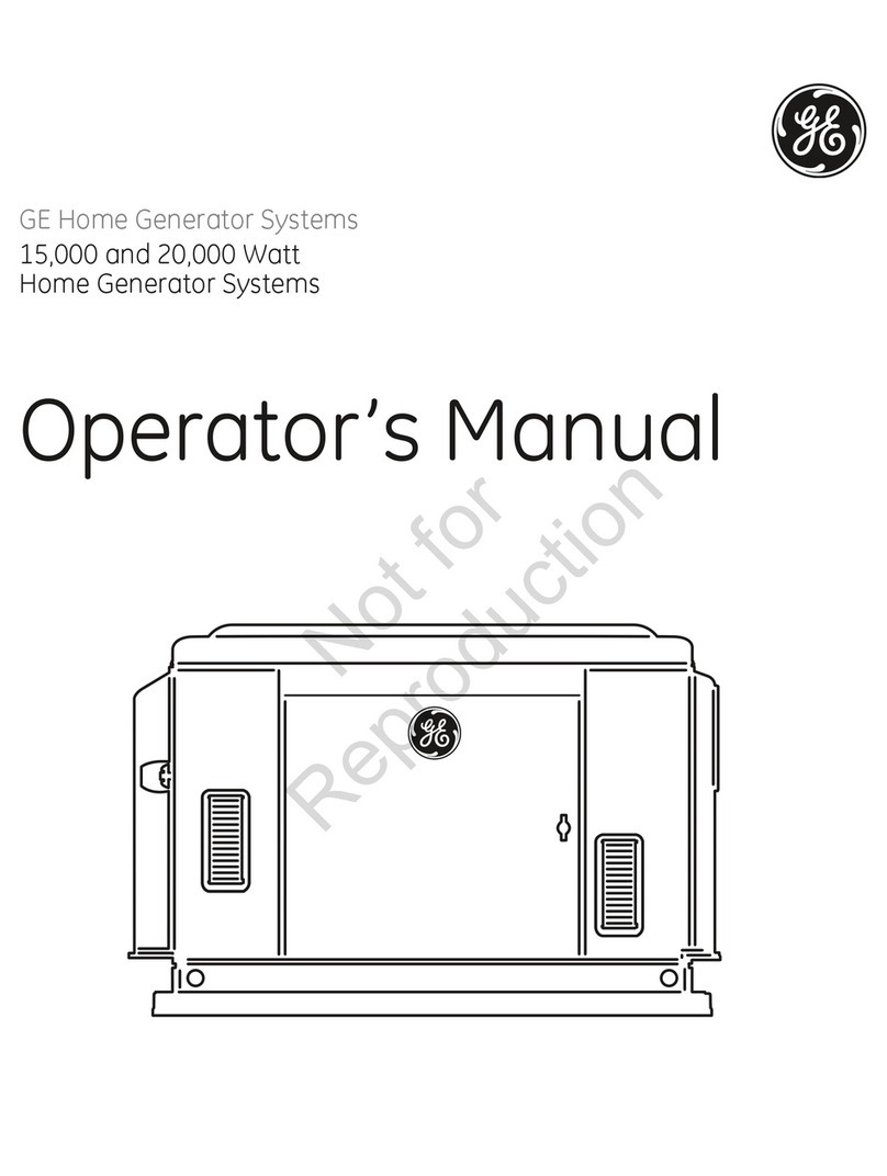 GE HOME NERATOR SYSTEMS User manual