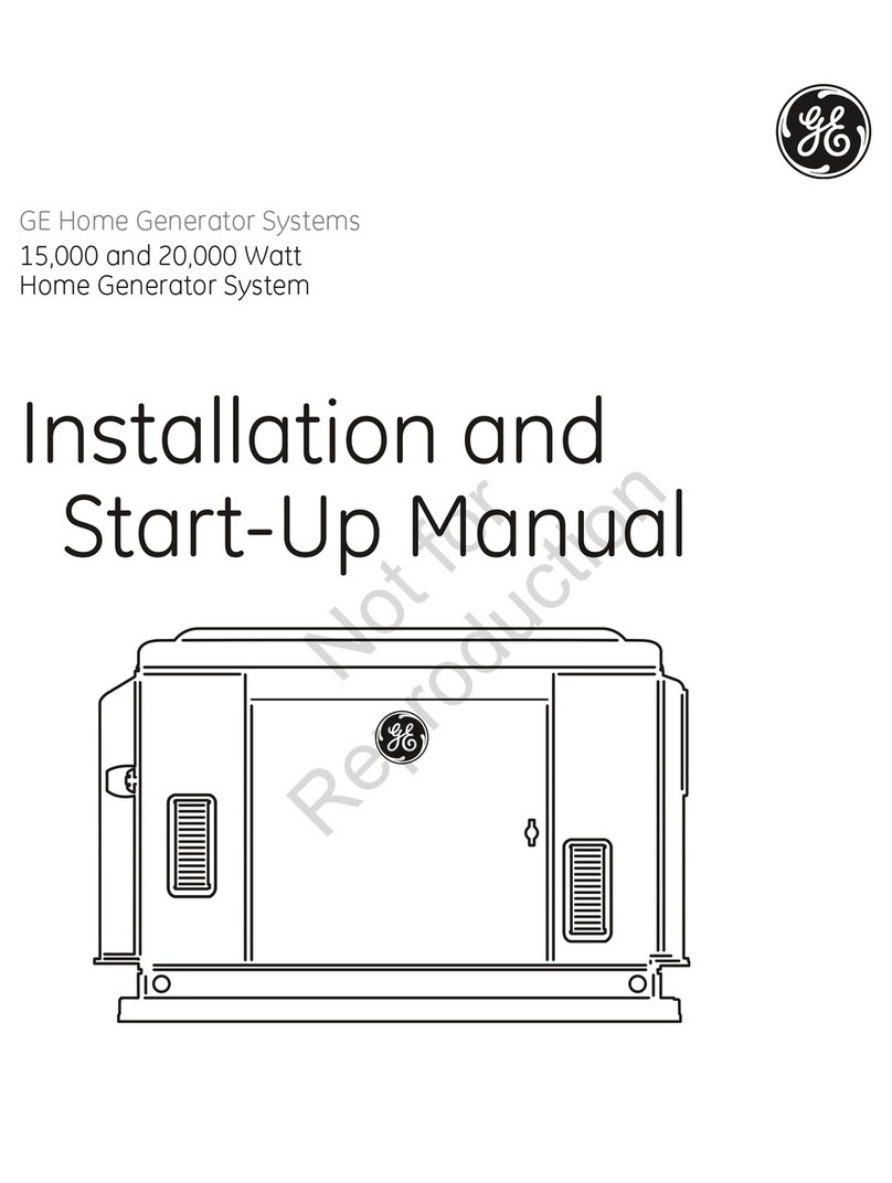 GE HOME NERATOR SYSTEMS Installation and operation manual