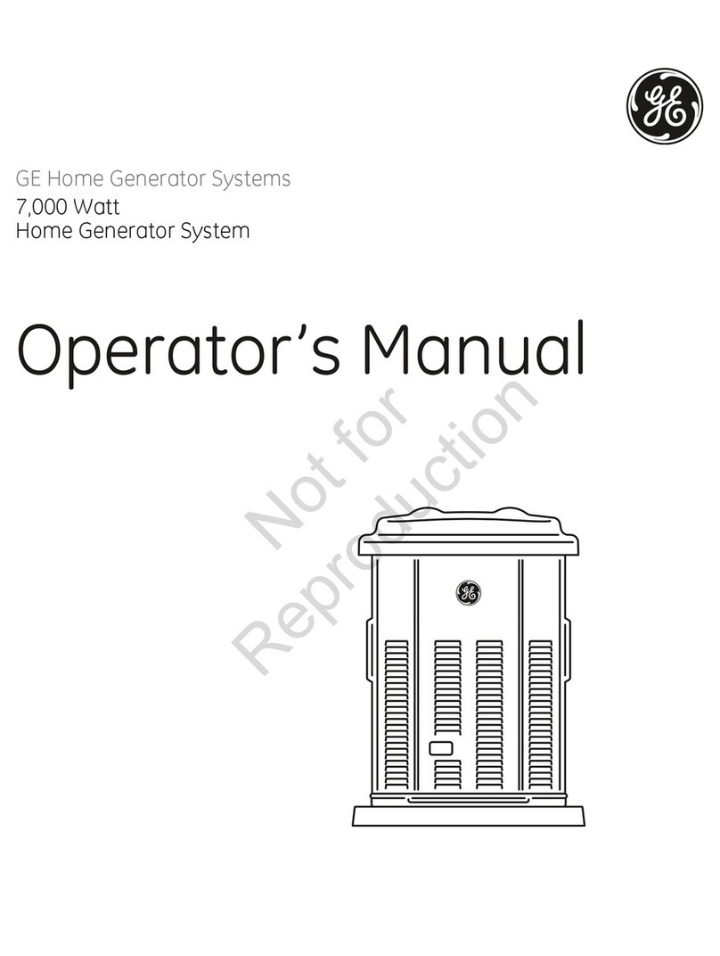 GE HOME NERATOR 7000 WATT User manual