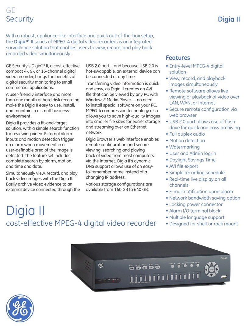 GE Security DIGIA II - brochure