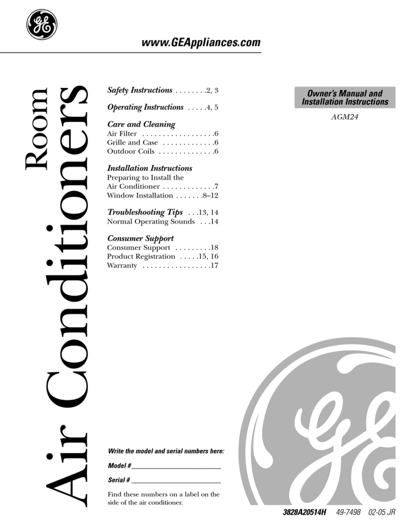 GE AGM24DH Owner's manual and installation instructions