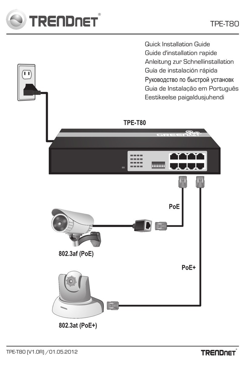 TRENDnet TPE-T80 User manual