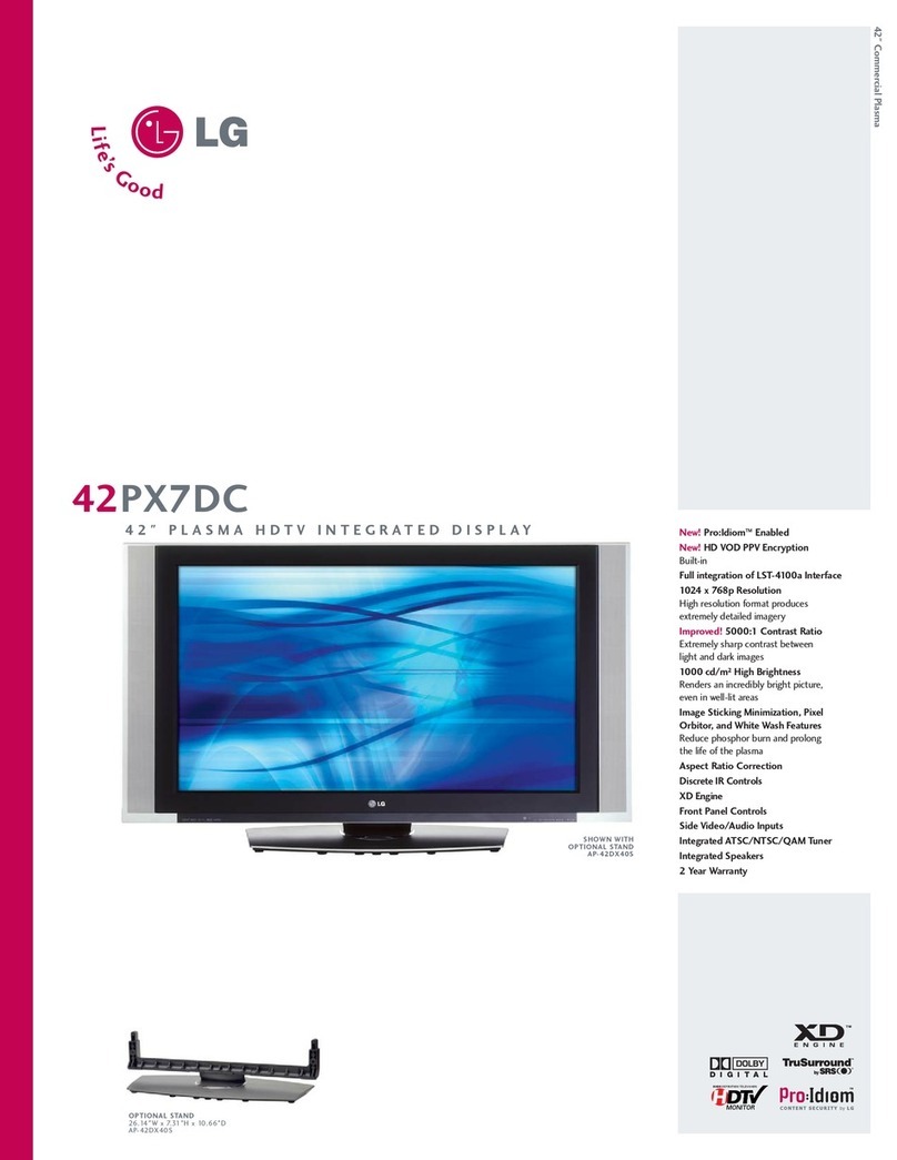 LG 42PX7DC User manual