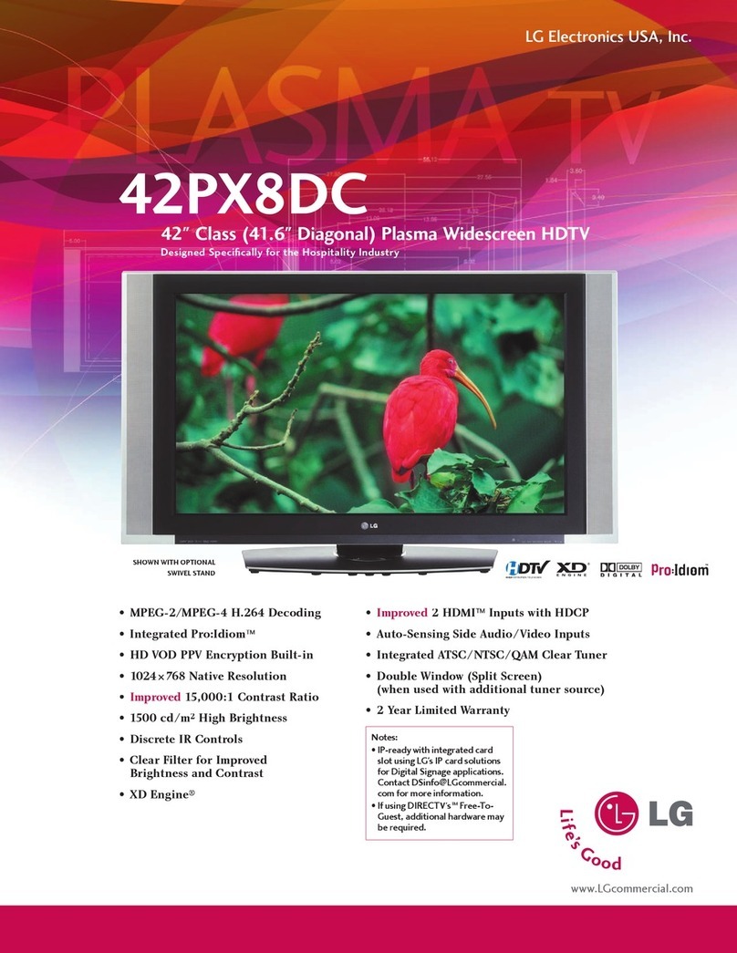 LG 42PX8DC User manual