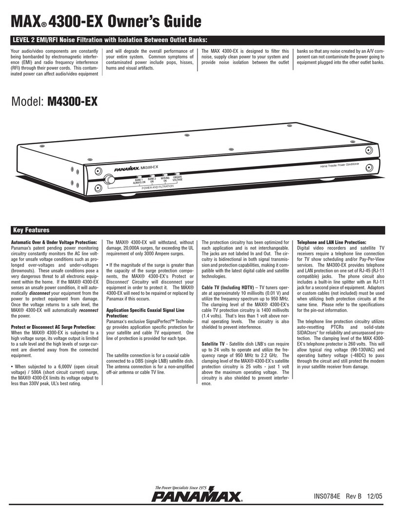 Panamax MAX 4300-EX owner's guide