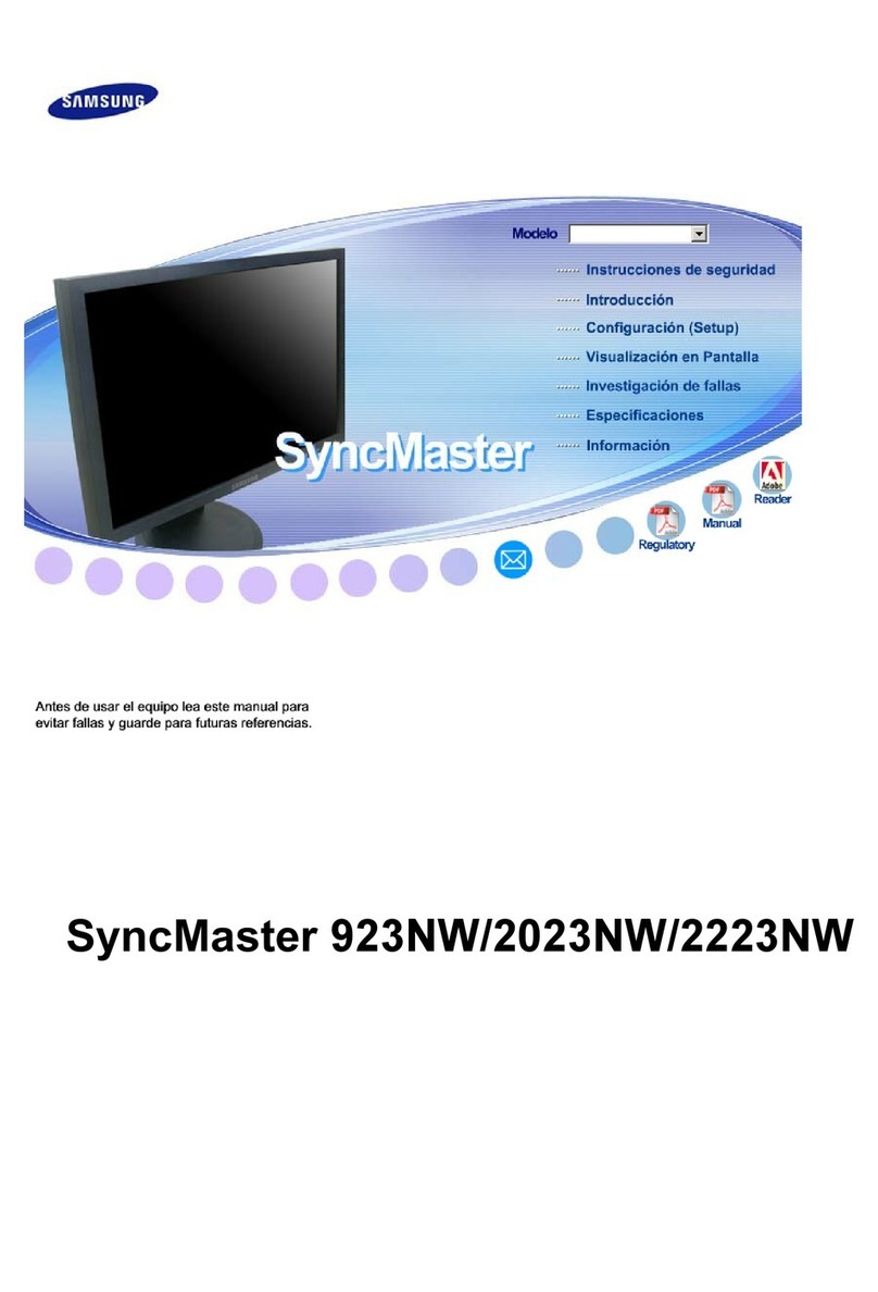 Samsung SyncMaster 2023 NW User manual